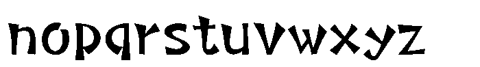 Takasapporo-kaku Regular Font LOWERCASE