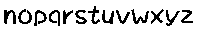Takasmile-kaku DemiBold Font LOWERCASE