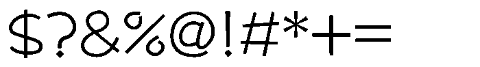 Takasmile-kaku Light Font OTHER CHARS