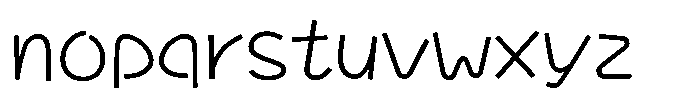 Takasmile-kaku Light Font LOWERCASE