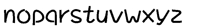 Takasmile-kaku Medium Font LOWERCASE