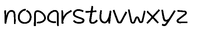 Takasmile-kaku Regular Font LOWERCASE