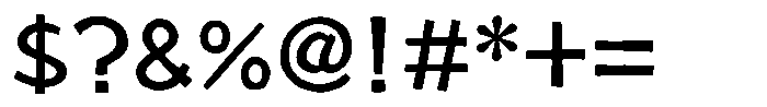 Takasohgen Regular Font OTHER CHARS