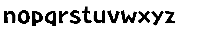 Takasohgen Regular Font LOWERCASE