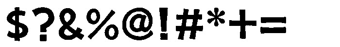 Takataikai Regular Font OTHER CHARS