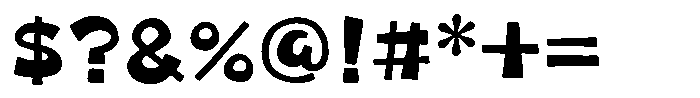 Takataiki Regular Font OTHER CHARS