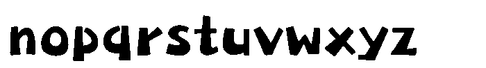 Takataiki Regular Font LOWERCASE