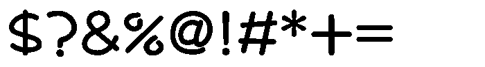Takatalk-Maru DemiBold Font OTHER CHARS