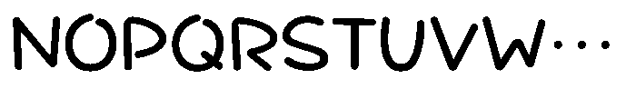 Takatalk-Maru DemiBold Font UPPERCASE