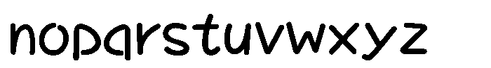 Takatalk-Maru DemiBold Font LOWERCASE