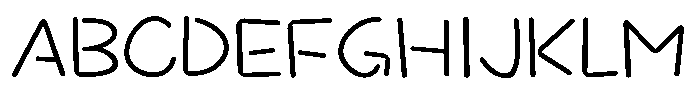 Takatalk-Maru Light Font UPPERCASE