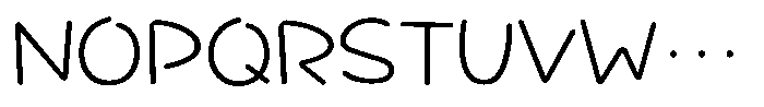 Takatalk-Maru Light Font UPPERCASE