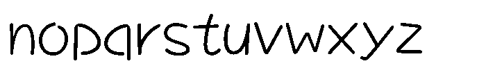 Takatalk-Maru Light Font LOWERCASE