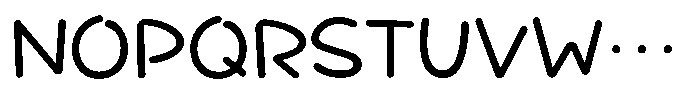Takatalk-Maru Medium Font UPPERCASE