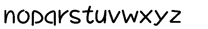 Takatalk-Maru Medium Font LOWERCASE