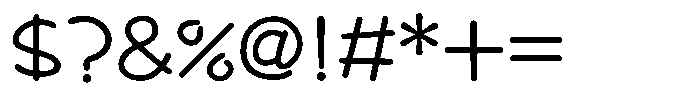 Takatalk-Maru Regular Font OTHER CHARS