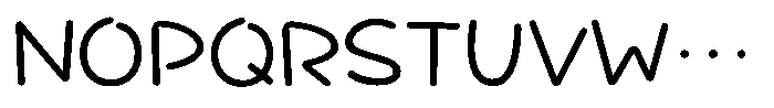 Takatalk-Maru Regular Font UPPERCASE