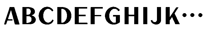 Takatokyo-kaku Bold Font UPPERCASE