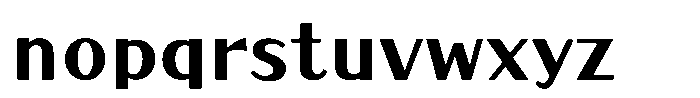 Takatokyo-kaku Bold Font LOWERCASE