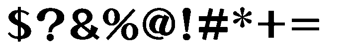 Takatokyo-kaku DemiBold Font OTHER CHARS