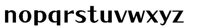 Takatokyo-kaku DemiBold Font LOWERCASE