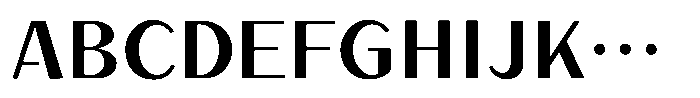 Takatokyo-kaku Medium Font UPPERCASE