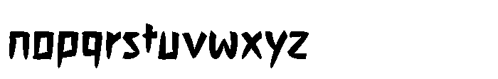 Takayama Font LOWERCASE