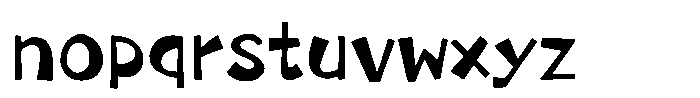 Takayoki-Rou Regular Font LOWERCASE