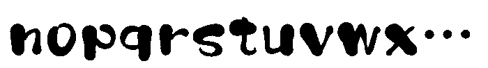 Takayukoh Regular Font LOWERCASE