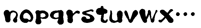 Takayukyo Regular Font LOWERCASE