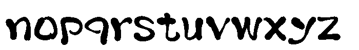 Takayuraku-Sakura Regular Font LOWERCASE