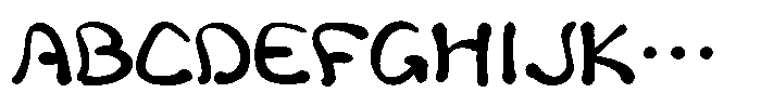 Takayuraku-Ume Regular Font UPPERCASE