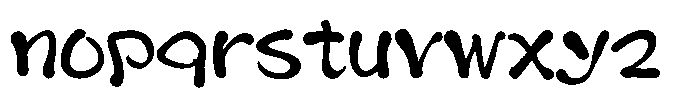Takayuraku-Ume Regular Font LOWERCASE