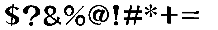 Takayurakucho-kaku Medium Font OTHER CHARS