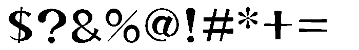 Takayurakucho-kaku Regular Font OTHER CHARS
