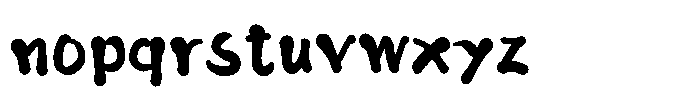 Takayusai-Aki Regular Font LOWERCASE