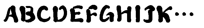 Takayusai-Haru Regular Font UPPERCASE