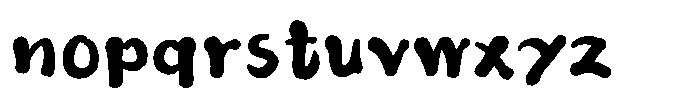 Takayusai-Haru Regular Font LOWERCASE
