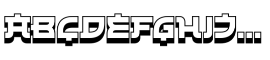 Takisumo Extrude Font UPPERCASE