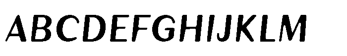 Talaris Bold-Oblique Font UPPERCASE