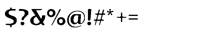 Talaris Bold Font OTHER CHARS