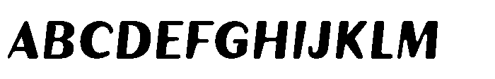 Talaris Extra Bold-Oblique Font UPPERCASE