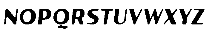 Talaris Extra Bold-Oblique Font UPPERCASE