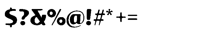 Talaris Extra Bold Font OTHER CHARS