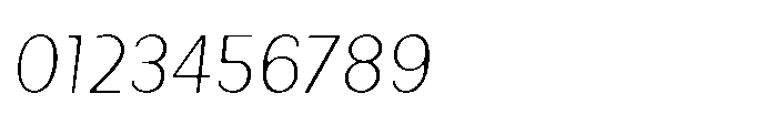 Talaris Extra Light-Oblique Font OTHER CHARS