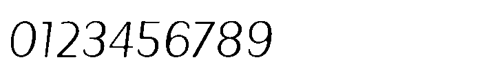 Talaris Light-Oblique Font OTHER CHARS