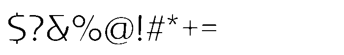 Talaris Light Font OTHER CHARS