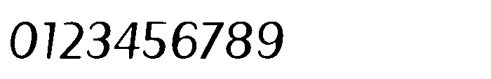 Talaris Oblique Font OTHER CHARS