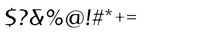 Talaris Oblique Font OTHER CHARS