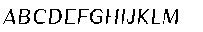Talaris Oblique Font UPPERCASE